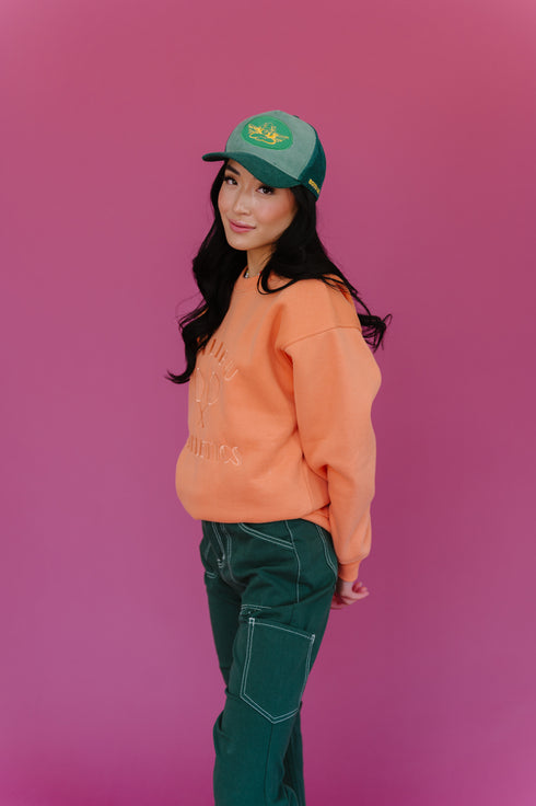Mali-boo Babe Pullover// Peach